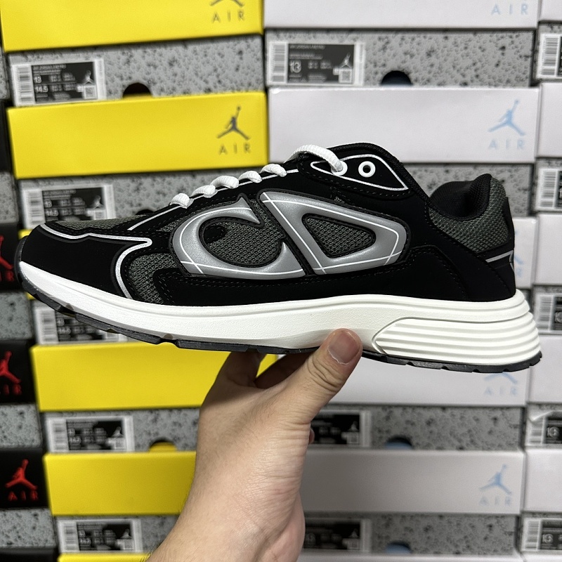 Dior B30 Sneakers · Black White Green 4