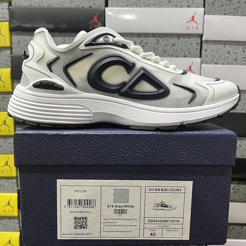 Dior B30 Sneakers · White Black 9