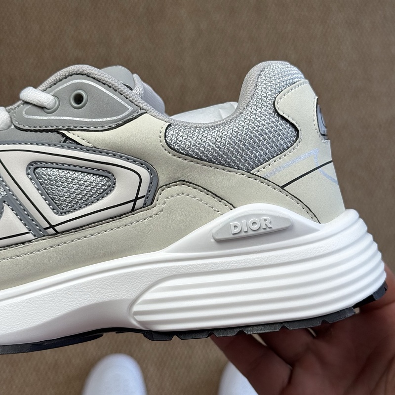 Dior B30 Sneakers · Grey Mesh Cream 3