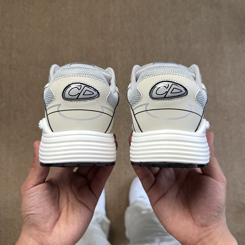 Dior B30 Sneakers · Grey Mesh Cream 2