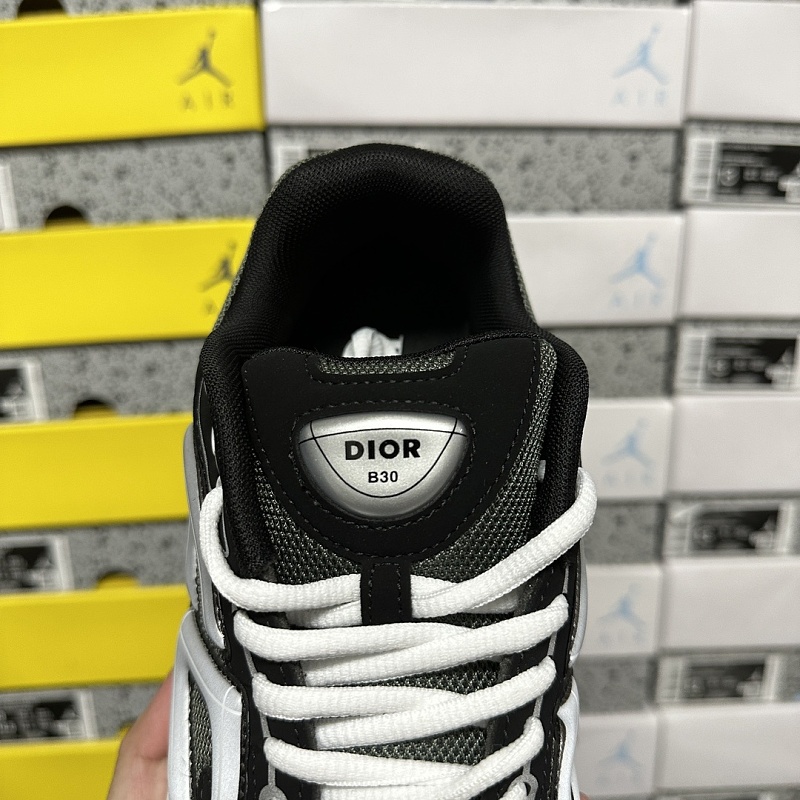 Dior B30 Sneakers · Black White Green 8