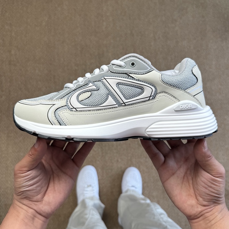Dior B30 Sneakers · Grey Mesh Cream 8