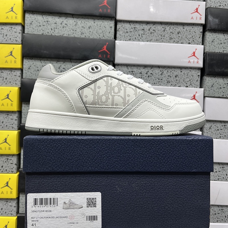 Dior B27 Sneakers · White Gray 10