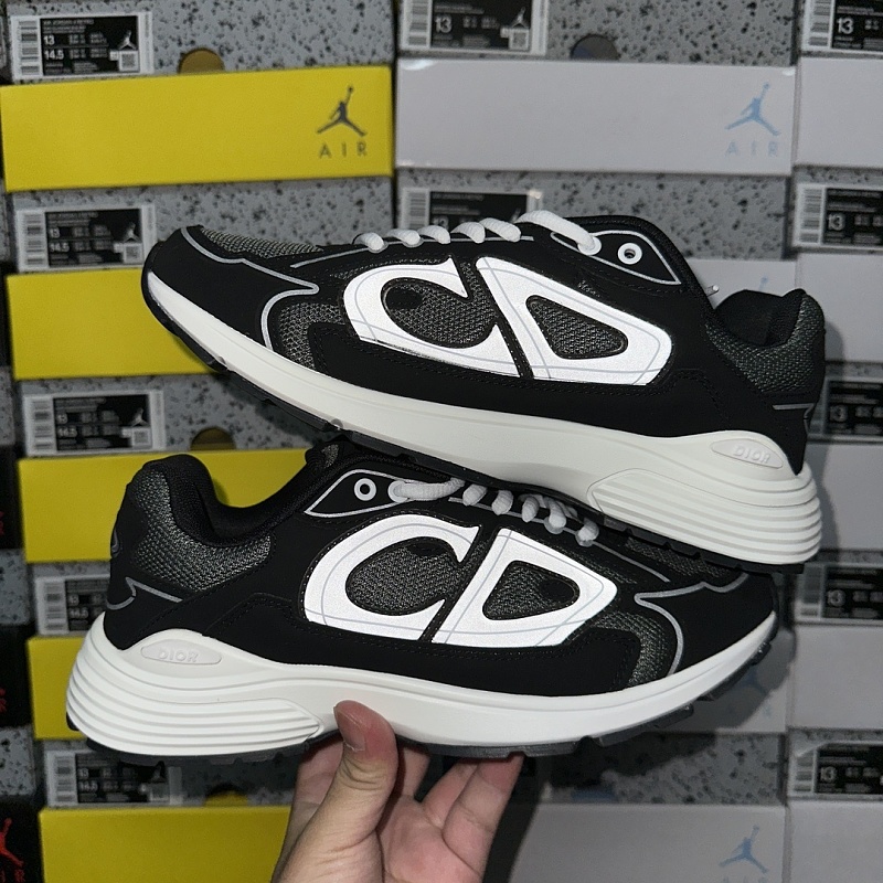 Dior B30 Sneakers · Black White Green 2