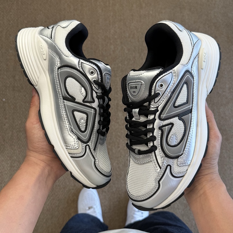 Dior B30 Sneakers · Silver White 5