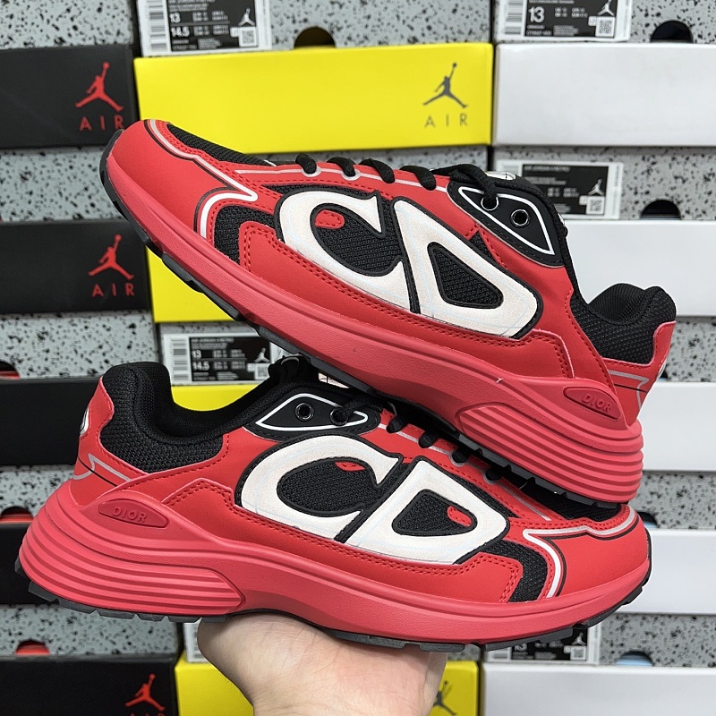 Dior B30 Sneakers · Red Black 4