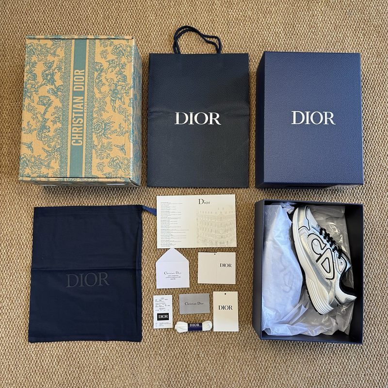 Dior B30 Sneakers · Silver White