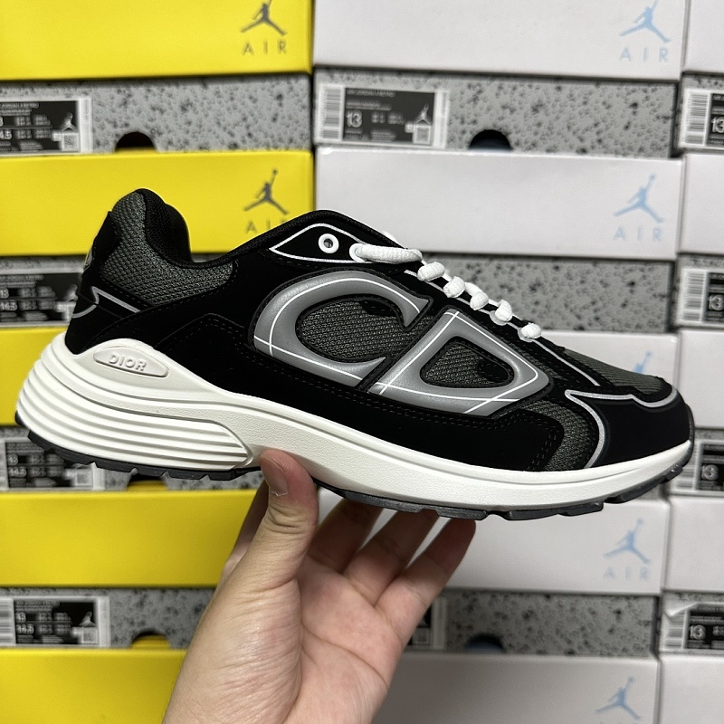 Dior B30 Sneakers · Black White Green 6