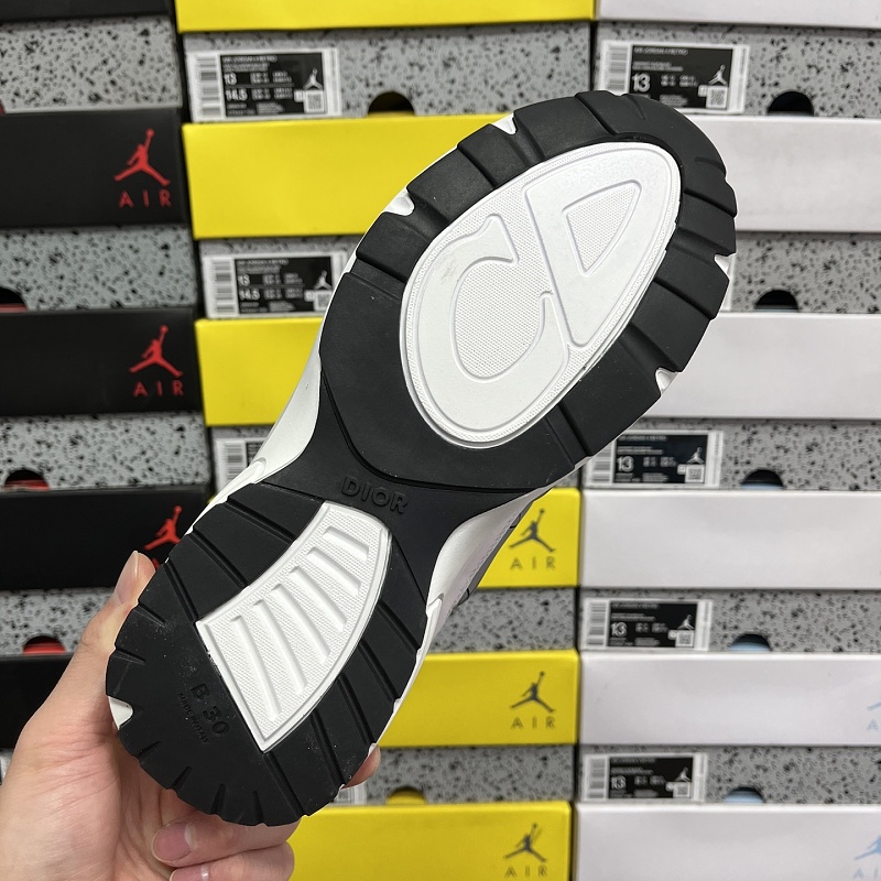 Dior B30 Sneakers · White Black 2