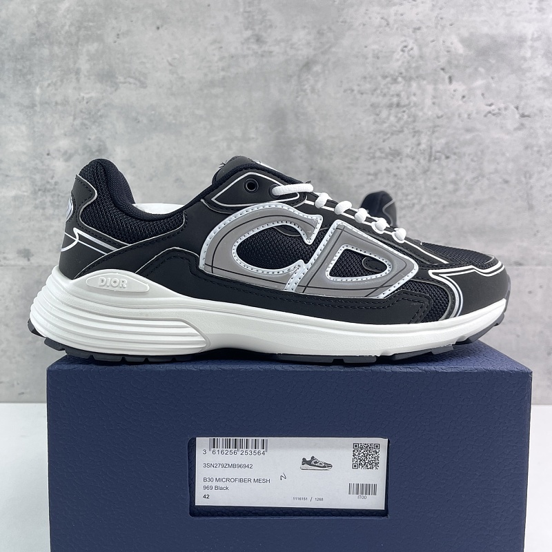 Dior B30 Sneakers · Black White 9