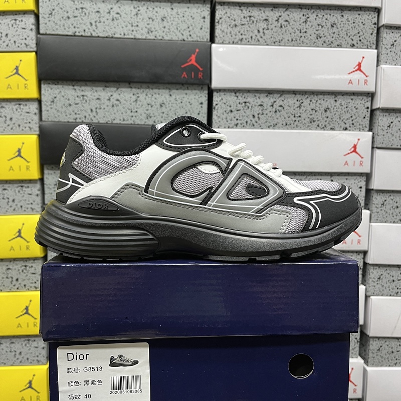 Dior B30 Sneakers · Black White Gray 9