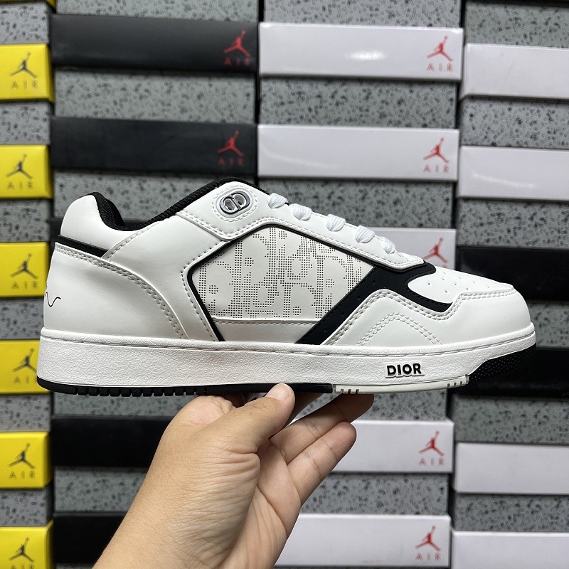 Dior B27 Sneakers · White Black 3