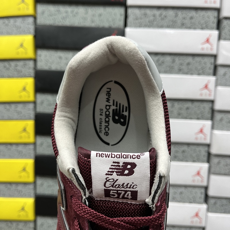 New Balance 574 Red Sneakers · 5