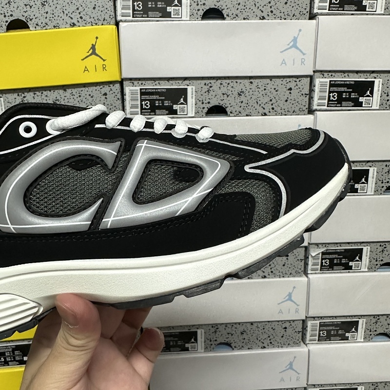 Dior B30 Sneakers · Black White Green 7