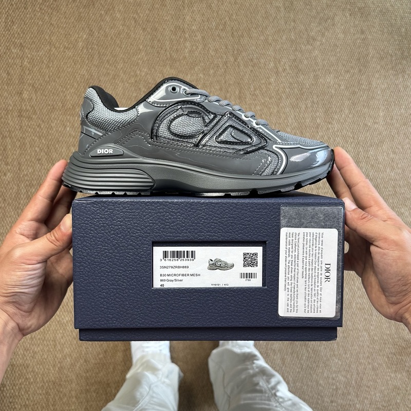 Dior B30 Sneakers · Grey Sequin 9