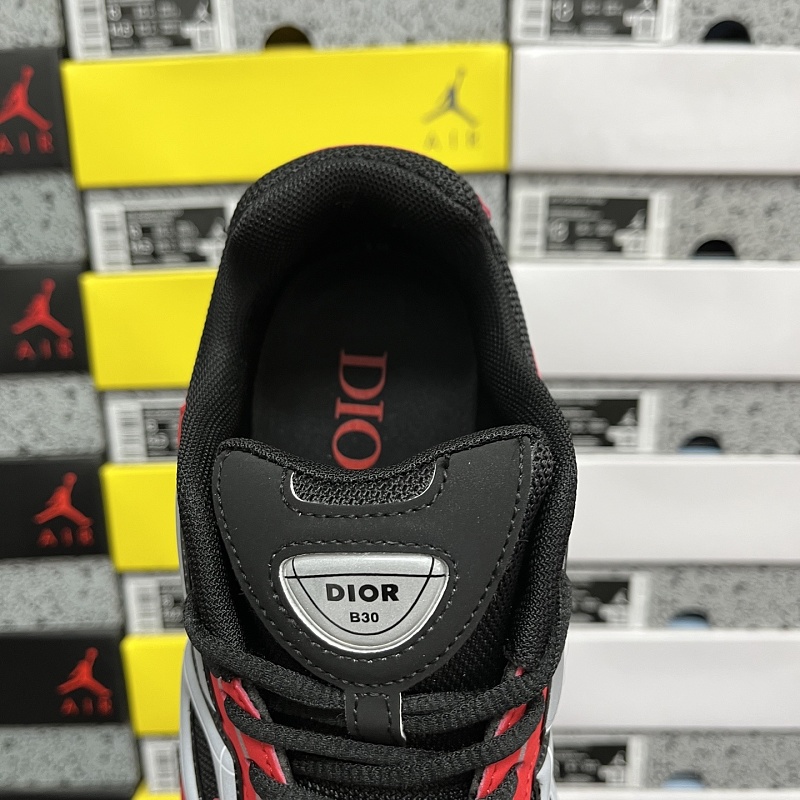 Dior B30 Sneakers · Red Black 3