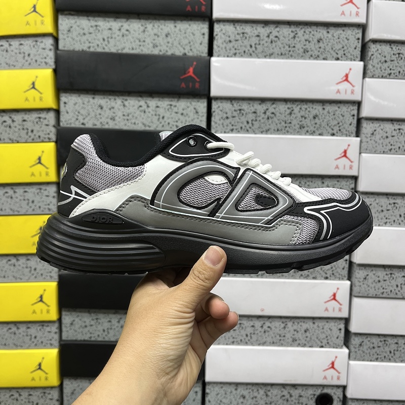 Dior B30 Sneakers · Black White Gray 8