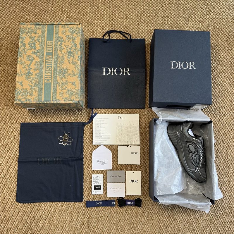 Dior B30 Sneakers · Grey Sequin