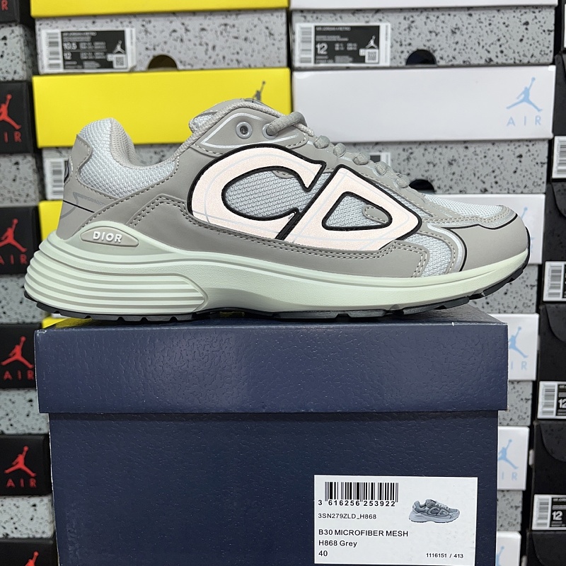 Dior B30 Sneakers · Grey White 9