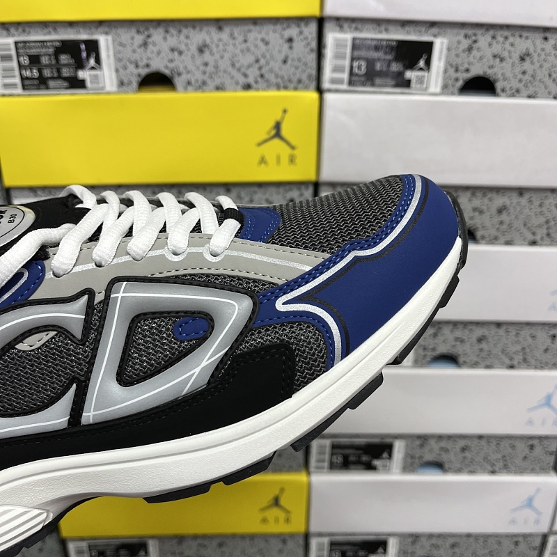 Dior B30 Sneakers · Black Gray Blue 3