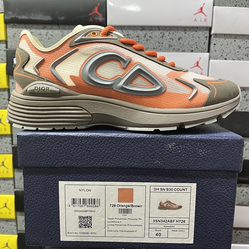 Dior B30 Sneakers · Orange 9
