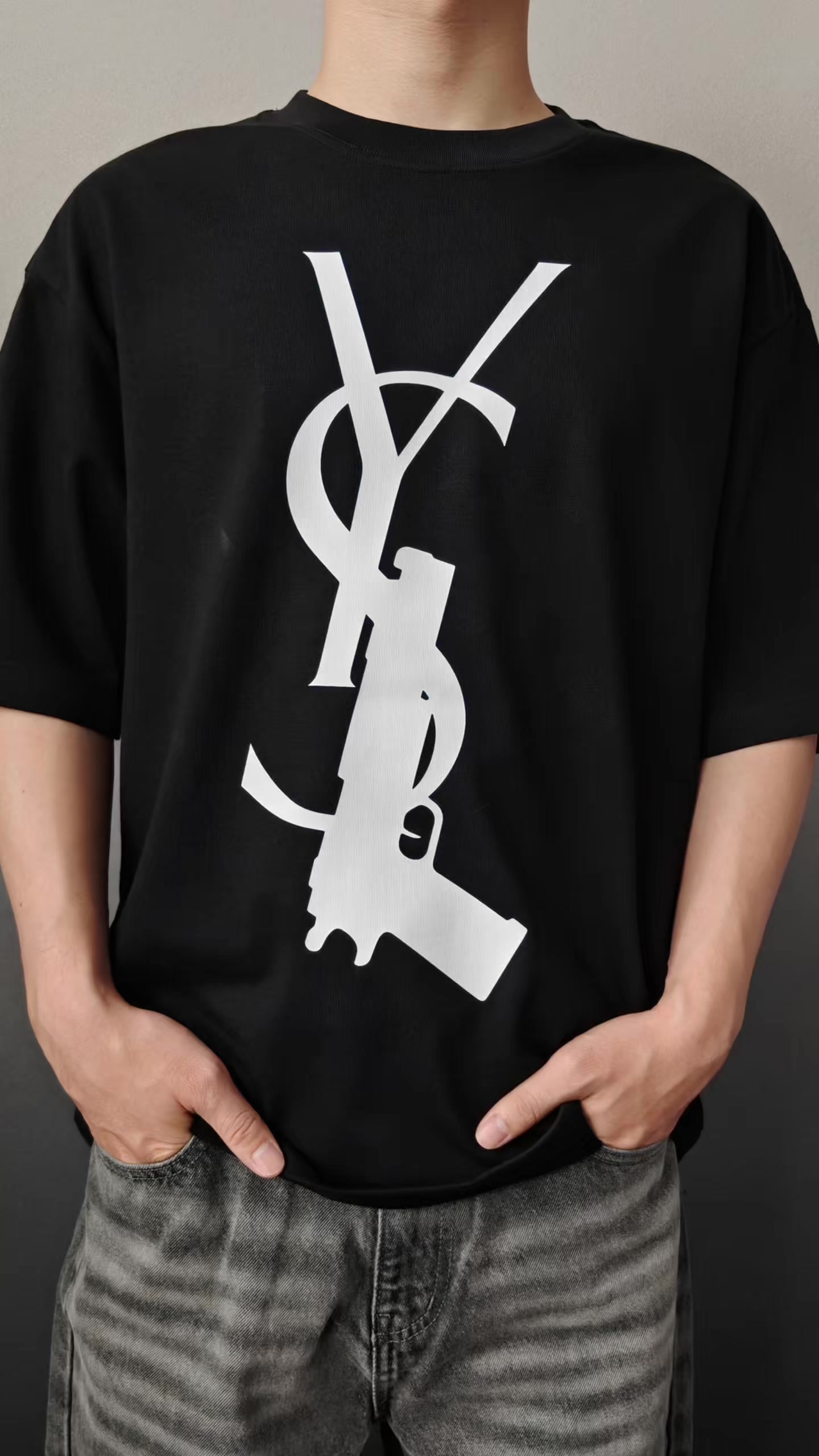 Boxy Fit Trigger Monogram Tee
