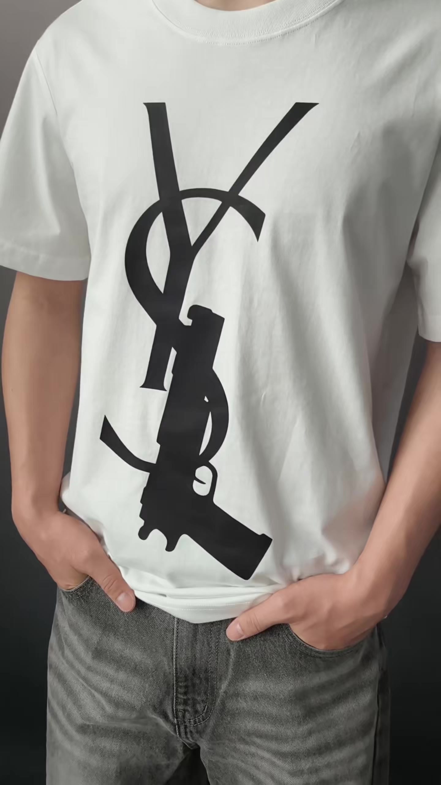 Slim Fit Trigger Monogram Tee